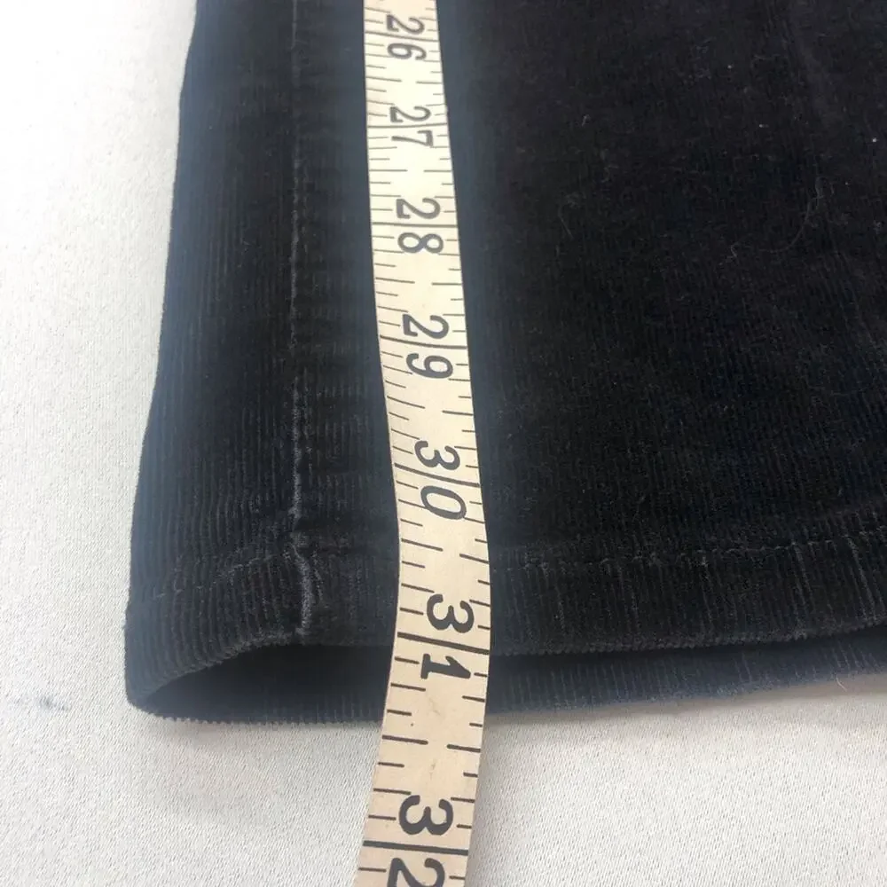 Chaps Traditional Black Corduroy Pants Classic Jeans Styling 5 Pocket Detail - Picture 11 of 16